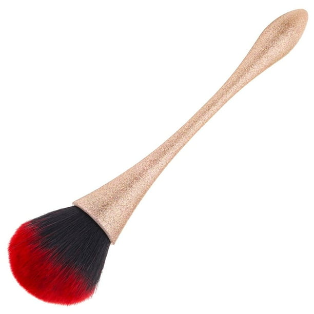 Maquillaje Suave Removedor de Polvo de Uñas Cepillo de Limpieza en Polvo Herramientas de Uñas - oro and rosa Macarena Cepillo de limpieza de polvo de uñas