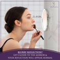 thumbnail image 4 of xianlin-30X & 20X Magnifying Mirror Set - Two Round Circle Magnifying Make Up Mirrors with Suction Cups - Compact & Portable for Travel - 10cm (x30) & 15cm (x20), 4 of 4