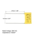 thumbnail image 3 of Uxcell 0.022uF 275VAC X2 MKP Polypropylene Film Safety Capacitors 15 Pack, 3 of 5