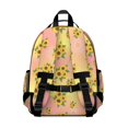 thumbnail image 3 of Sunflower Pink Pattern Cute School Backpack Bag for School with Padded Back and Adjustable Shoulder Straps 15.25"x11.5"x5.25", 3 of 5