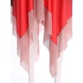 thumbnail image 6 of Oyolan Women Asymmetrical Praise Dance Dress Long Sleeve Contemporary Dance Costumes Red M, 6 of 7