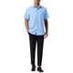 thumbnail image 2 of CAMISAS DE LINO PARA HOMBRES INSPIRE CHIC DE MANGA CORTA, CON BOTONES, CASUAL, VERANO, HAWAIANA, TAMAÑO 2XL, AZUL, 2 of 5