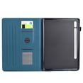thumbnail image 5 of Case for 11.0" Samsung Galaxy  Tab S9 2023/S8 2022/S7 2020, Carbon Fiber Texture PU Leather Multi-Angle Viewing Stand Shockproof Flip Case with Card Slots Magnetic Clasp, Darkblue, 5 of 6