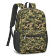thumbnail image 4 of 17 Inch Lightweight Backpack,PVC Waterproof Oxford Fabric, Ergonomically Designed, with Large Capacity, Camouflage Print, 4 of 5