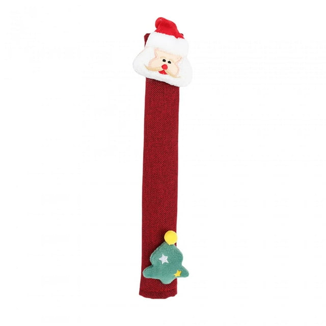 Christmas Refrigerator Door Handle Covers Door Pull Gloves Protective Practical Kitchen Appliance Handle Covers for New Year F