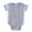 Heather Gray, variant on - Pink Outline Kitty - Cute Infant Baby Football Bodysuit