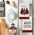 thumbnail image 3 of Red Pine Trees Merry Christmas Kitchen Towels Dish Towels, 18x26 Inch Believe Winter Xmas Holiday Decoration Hand Towels Set of 2, 3 of 6