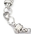 thumbnail image 2 of 1Pc 7.7Inch Link Chain Bracelets Adjustable Handmade Dainty Rope Trendy Link Paperclip Stainless Steel Silver, 2 of 2