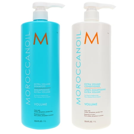 Moroccanoil Extra Volume Shampoo 33.8 oz & Extra Volume Conditioner 33.8 oz Combo Pack