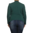 thumbnail image 4 of Women's Casual Stretch Comfort Open Front Draped Blazer Jacket, 4 of 4