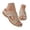 A-Khaki296, variant on Womens Flat Slide Boho Supple Relaxed Open Toe Crisscross Strap Soft Footbed Perforated Flat Slide Summer Casual Outing Sandals