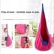 thumbnail image 4 of Nueva silla colgante para niños, columpio portátil de tela de paracaídas, modelo de patio interior con cojín inflable, silla colgante, roja, 4 of 5