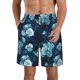 thumbnail image 1 of Balery Ink Rose Traje de Baño Estilo Hawaiano para Hombre, Shorts de Secado Rápido con Bolsillos-Medium, 1 of 6