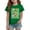 Green, variant on Shirts for Girls Kids Crewneck Later Funny Alligator School T-Shirts Summer Short Sleeve Tops 7-8 Years