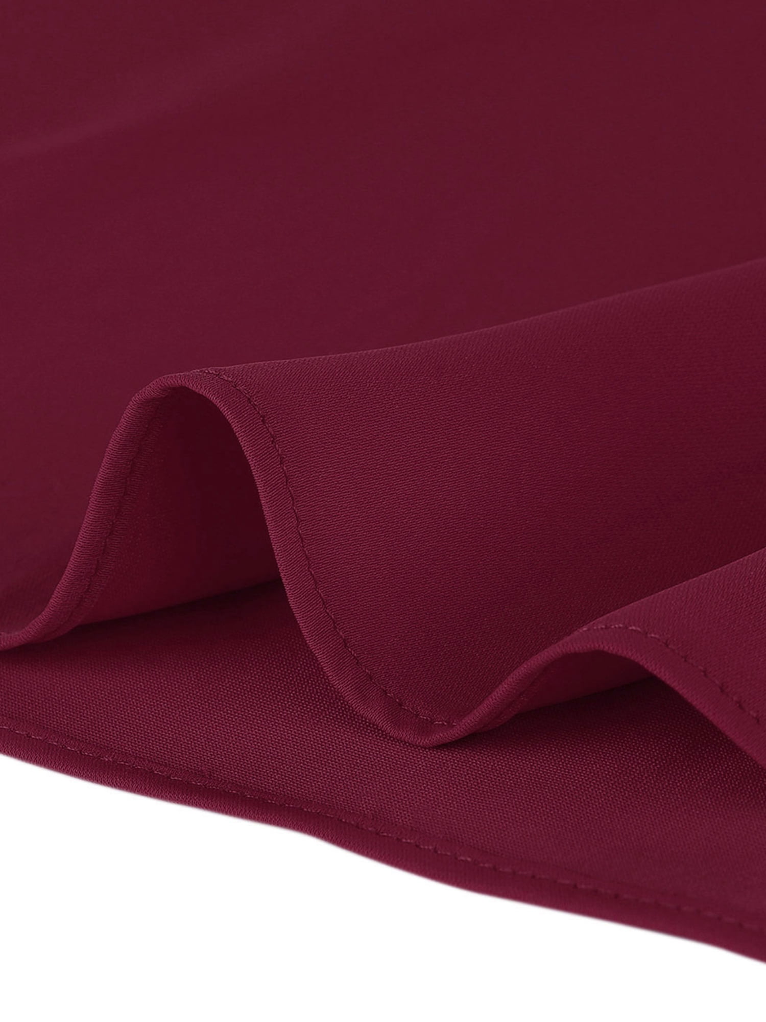 DARING DIVA Women's V Neck Casual Solid Cap Blouse Top XL Burgundy
