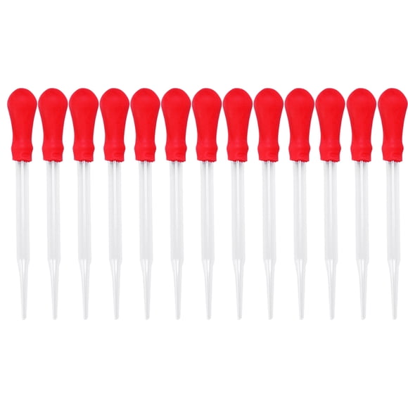 13 goteros portátiles de silicona, pipeta con molde, gotero duradero de vidrio con cabezal de pegamento para experimentos escolares y domésticos (15 cm)