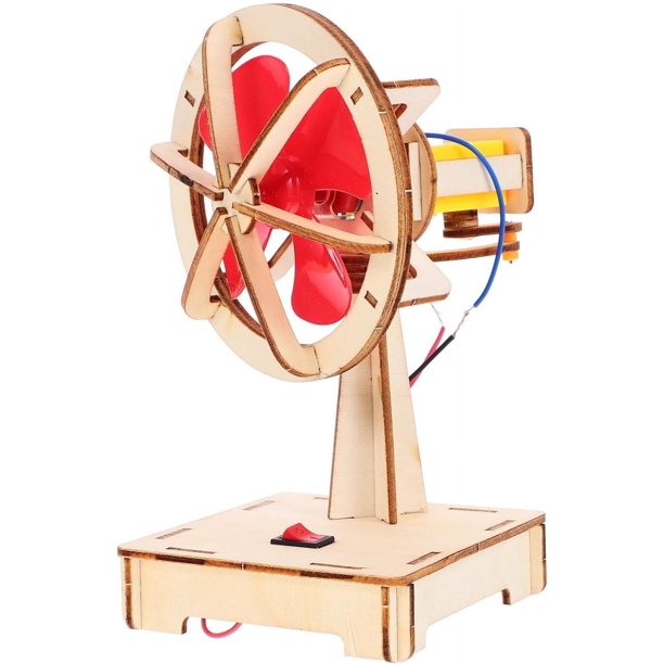 Kits de motor eléctrico, modelo de madera, ventilador eléctrico, experimentos científicos, proyectos educativos, rompecabezas de construcción 3D electrónicos con motores para niños, juguetes.