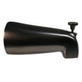 thumbnail image 3 of Westbrass D311-12 5-1/2" Reach Brass Tub Spout with Nose Diverter, Oil Rubbed Bronze, 3 of 6