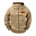 thumbnail image 1 of Ceisia Men's Outdoor Sports Jacket Hooded Long Sleeve Summer Loose Fit with Pockets Gift, 1 of 8