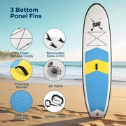 Naipo 10FT Inflatable Paddle Board Stand Up Paddle Board SUP Board with 120x30x6 for Youth & Adults Summer