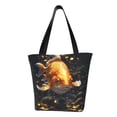 thumbnail image 1 of Fotbe Golden Koi And Treasure Bolsa de Playa con Estampado, Bolsa de Hombro, Bolsa de Mano Espaciosa, Bolsa de Viaje Ligera, Bolsa de Compras Versátil, 1 of 6