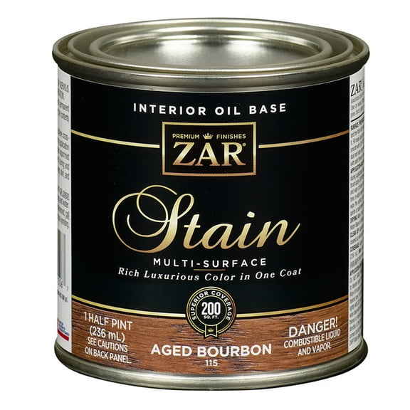 2-Pack of 1/2 pt UGL 11506 Aged Bourbon Zar Interior Oil-Based Wood Stain