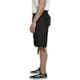 thumbnail image 4 of BRANDIT INDIVIDUAL WEAR Adult Male Utility Cargo Shorts, Color: Black, Size: XL (2012-11002-XL), 4 of 6
