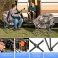 thumbnail image 7 of 2 Pack Oversized Heated Camping Chair, 3 Heating Levels Soft Padded Camp Chairs with Storage Bag, Portable Folding Outdoor Heated Moon Chair for Lawn Patio Beach and Picnics, 7 of 7