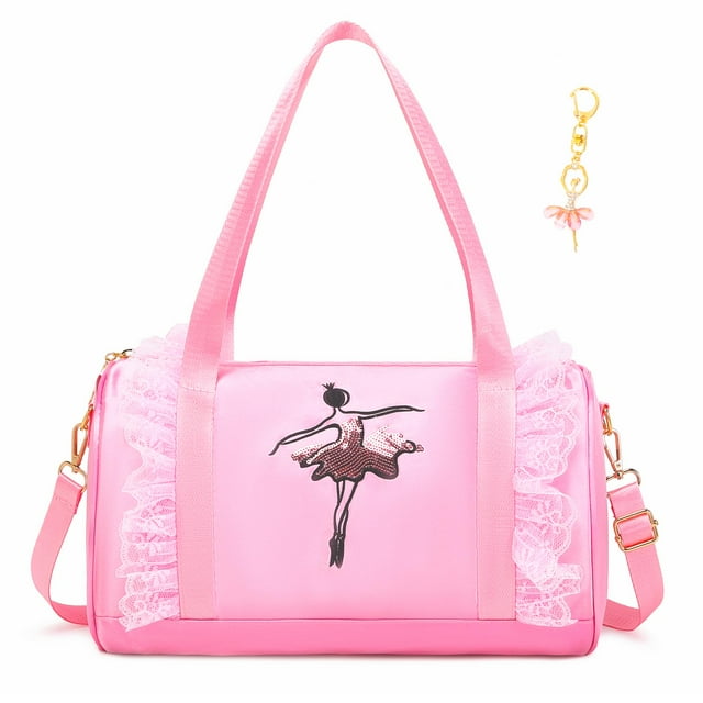 Bolsa de viaje Dorlubel, bonita bolsa de viaje para ballet, gimnasio, rosa