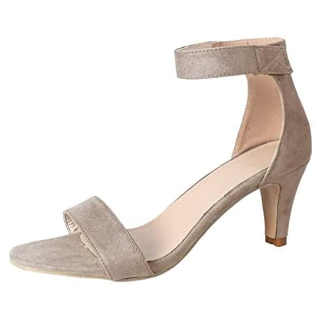 

Heels for Women Women s Summer Casual Ankle Strap Low Heel Sandals Stiletto Open Toe High Heel Sandals Roman Party Shoes