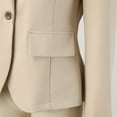 thumbnail image 7 of Gubotare Womens Casual Long Sleeve Blazers Solid Color Knit Blazer Work Office Open Front Blazer Jacket (Beige,S), 7 of 7