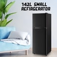 thumbnail image 6 of TACOOL 5.0 Cu.ft Double Door Mini Fridge with Top Freezer Compact Refrigerator for Home, Black, New, 6 of 10