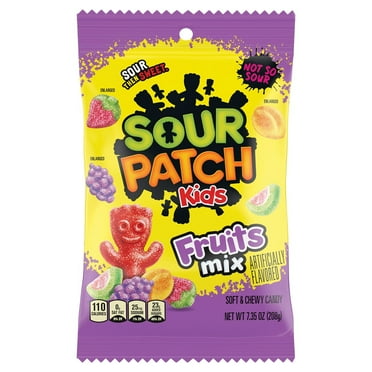 Sour Patch Kids Fruits Soft & Chewy Candy, 7.29 oz