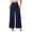 Dark Blue, variant on Women's Wide Leg Trousers, Draping Casual Work Pants, High Waist Flowy Palazzo Pants for Office, Commute, Daily Wear and Versatile Outfits Beige L