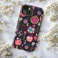 thumbnail image 5 of Cute Apple & Floral Pattern Phone Case, “Sweet Like Me” Text with Butterflies & Hearts, Fun Colorful Protective Cover for iPhone 16 15 14 13 12 11, 5 of 6