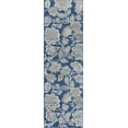 thumbnail image 3 of Madison Transitional 2' x 10' Navy and Cream Polypropylene Indoor Area Rug, 3 of 9