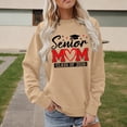 thumbnail image 2 of HUITKMM Sweat à Capuche Blanc pour Femmes, Sweat Imprimé Sans Capuche, Coupe Ample, Décontracté, 2 of 4