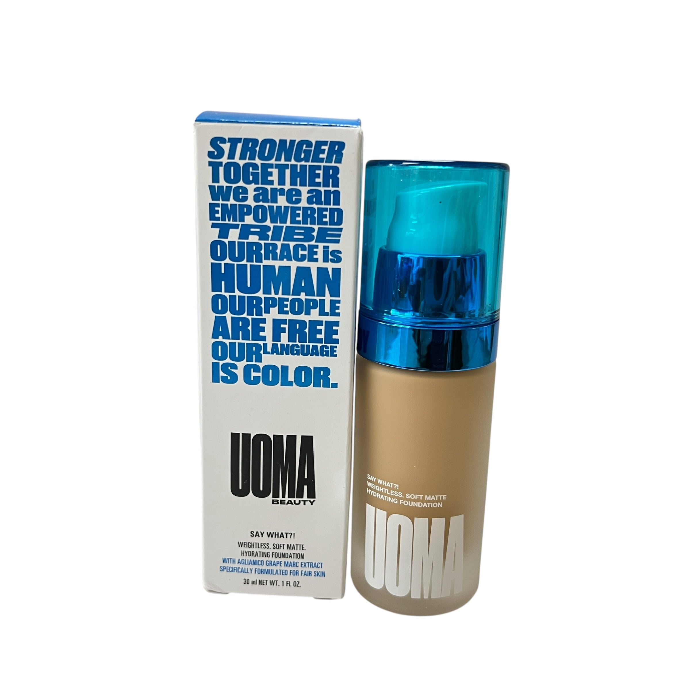 Uoma Beauty Say What?! Weightless Soft Matte Hydrating Foundation 1 fl oz Fair Lady T3W
