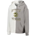 thumbnail image 2 of Women's Gameday Couture Gray/White Michigan Wolverines Split Pullover Hoodie, 2 of 3