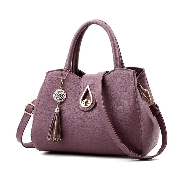 Bolso Tote Bandolera para Mujer Piel PU con Flecos Diseño Minimalista Estilo Deportivo Tamaño Grande