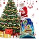thumbnail image 2 of SpongeBob Bolsa de regalo con cierre de cinta navideño para decoración de Navidad,40cm×52 cm., 2 of 6