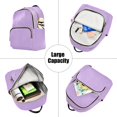 thumbnail image 5 of JIALIOU Mini Backpack Purse for Women Quilted Casual Daypack Small Travel Shoulder Bag, Violet, 5 of 7