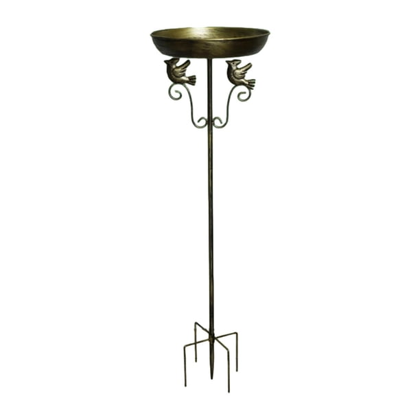 Comedero para pájaros multifunción decorativo fácil de instalar con estaca, comedero para pájaros de jardín para porche, balcón al aire libre.