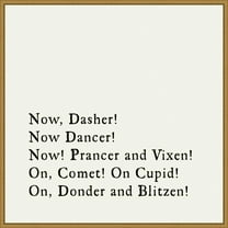 Amanti Art Dash Away All Framed Canvas Wall Art Print