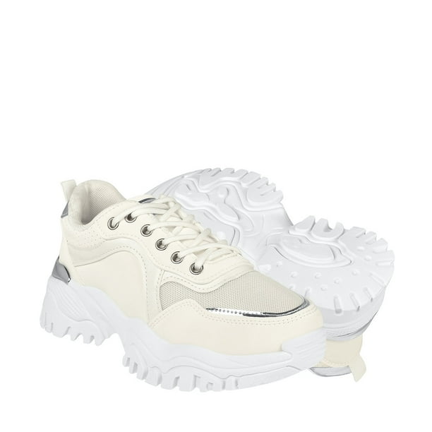 TENIS CASUALES TORRENTE MUJER TURCO61 SIMIPIEL BLANCO
