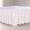 Baby Pink, variant on Wrap Around Ruffled Bed Skirt with Adjustable Elastic Belt - 14 Inch Drop Wrinkle Free Dust Ruffles Bed Frame Cover for Queen King Beds Red