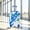 Blue, variant on S-HOME Waterproof 20 Inch PC Luggage with Swivel Wheels, Ergonomic Handle and Printed Pattern, Combination Lock for Travel, Pink