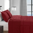 thumbnail image 3 of 1pc SOLID Burgundy Comforter Full/Queen Burgundy, 3 of 5