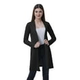 thumbnail image 1 of Moomaya Gilet Boléro pour Femmes à Manches Longues, Ouvert à l'Avant, Long, Léger, Décontracté, 1 of 7