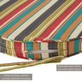thumbnail image 3 of Greendale Home Fashions Outdoor 18'' x 18'' Round Seat Pad, Set of 2, Sunset Stripe, 3 of 7